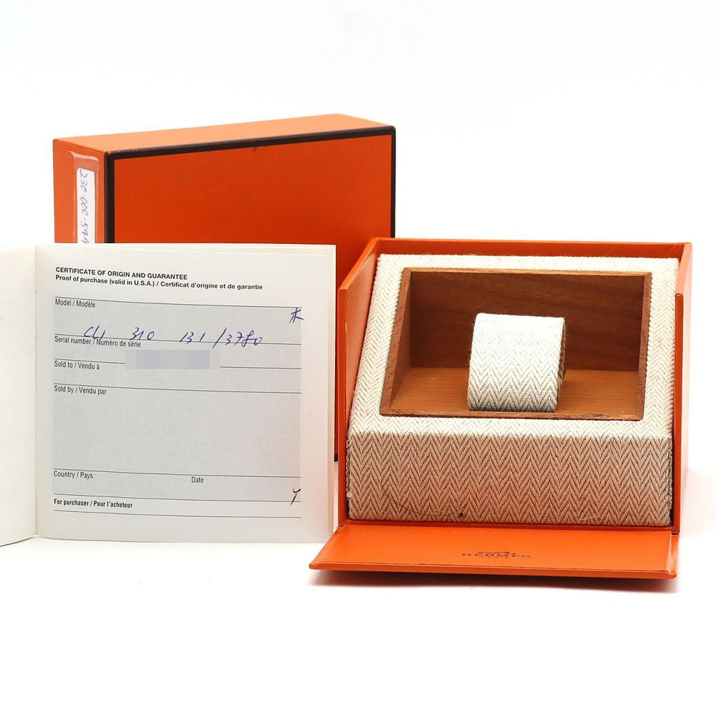 Hermes Clipper Chronograph SS Quartz Watch — view 8
