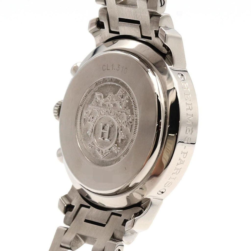 Hermes Clipper Chronograph SS Quartz Watch — view 6