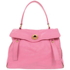 Saint Laurent Muse Two Leather Pink Handbag