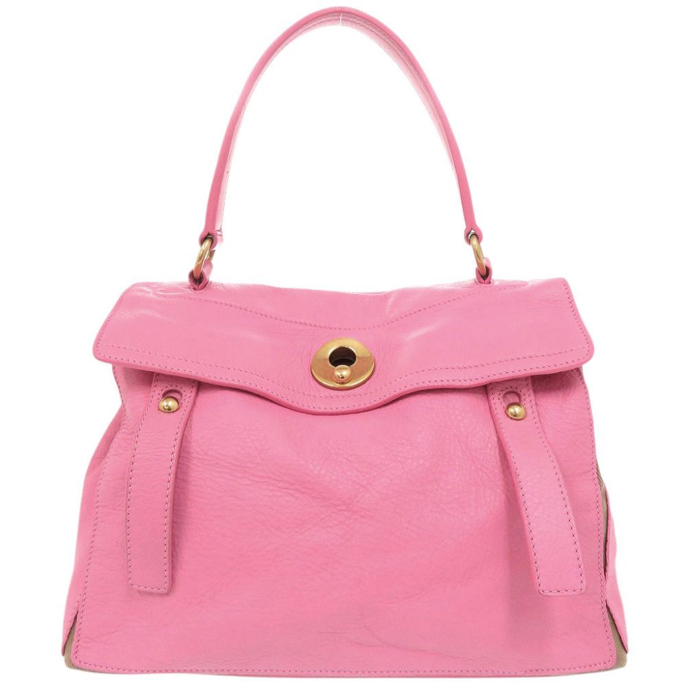 Saint Laurent Muse Two Leather Pink Handbag