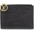 Louis Vuitton Portefeuille Lisa Monogram Empreinte IC Noir Bifold Wallet Black