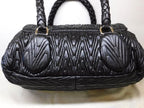 Prada Handbag Leather Color Gathered Black — view 2