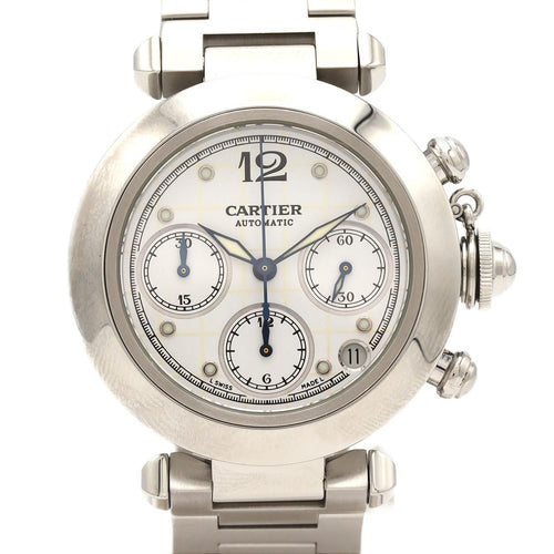 Cartier Pasha C Chronograph SS Automatic Winding Watch
