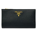 Prada Wallet Saffiano Black Pink Zip Around Adult