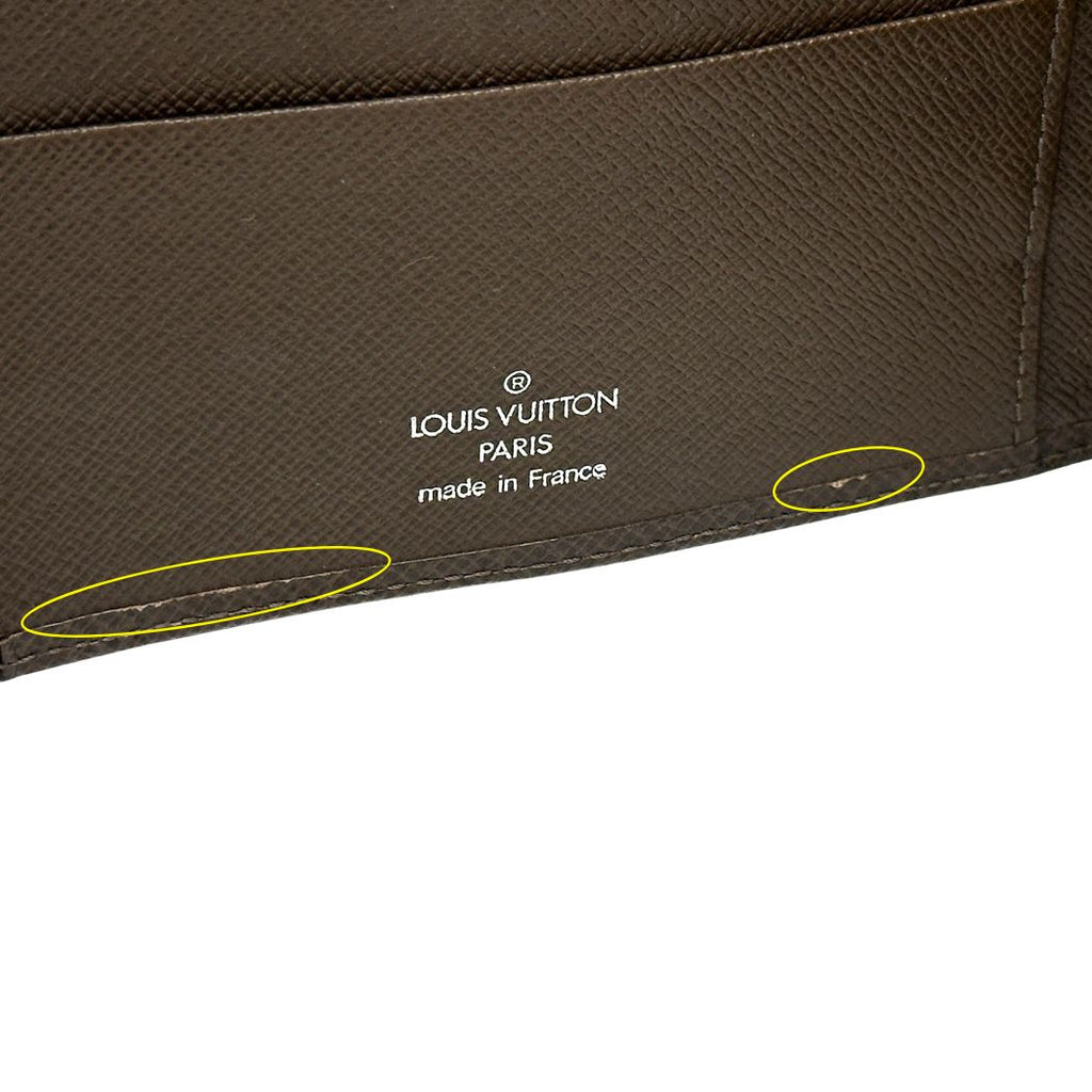 Louis Vuitton Notebook Cover Taiga Agenda MM Grizzly Brown Simple — view 7
