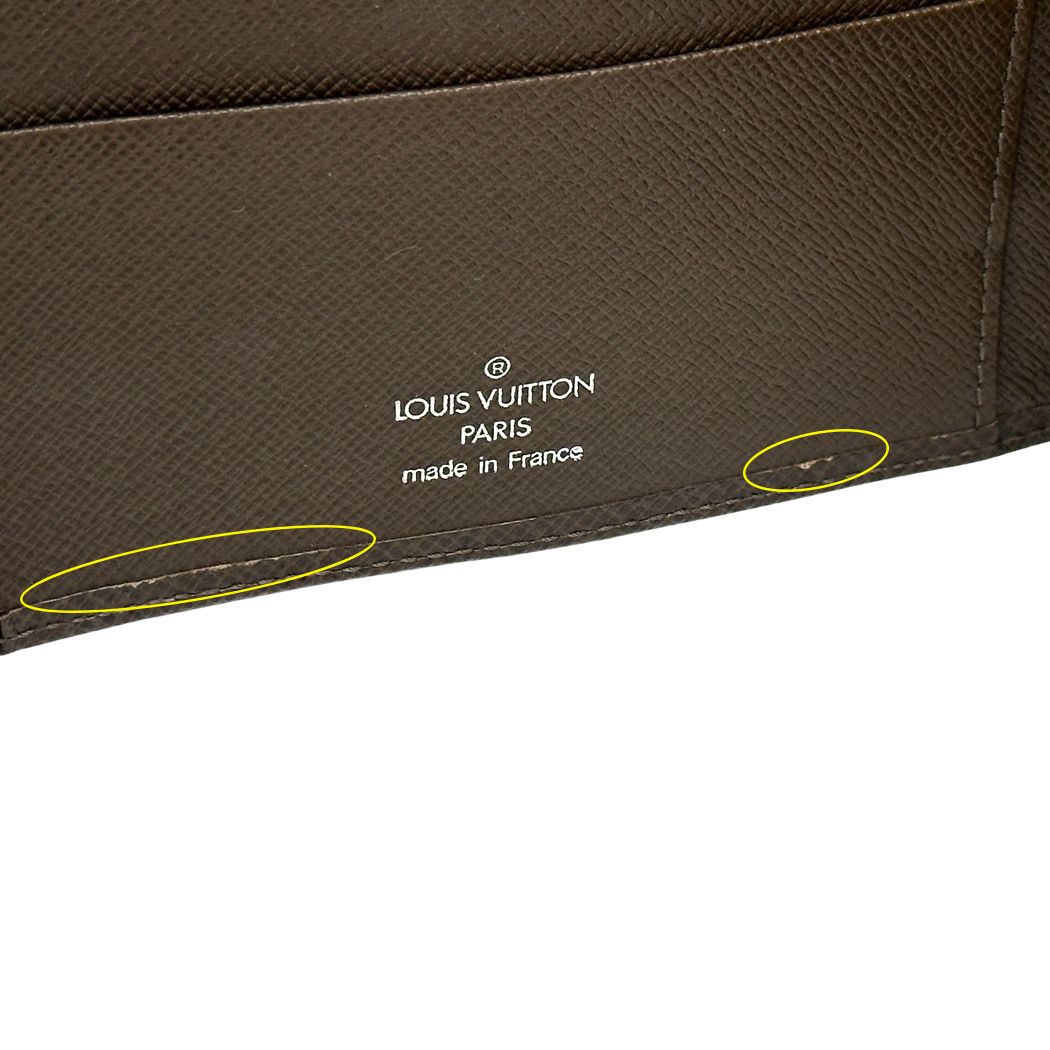 Louis Vuitton Notebook Cover Taiga Agenda MM Grizzly Brown Simple — view 7