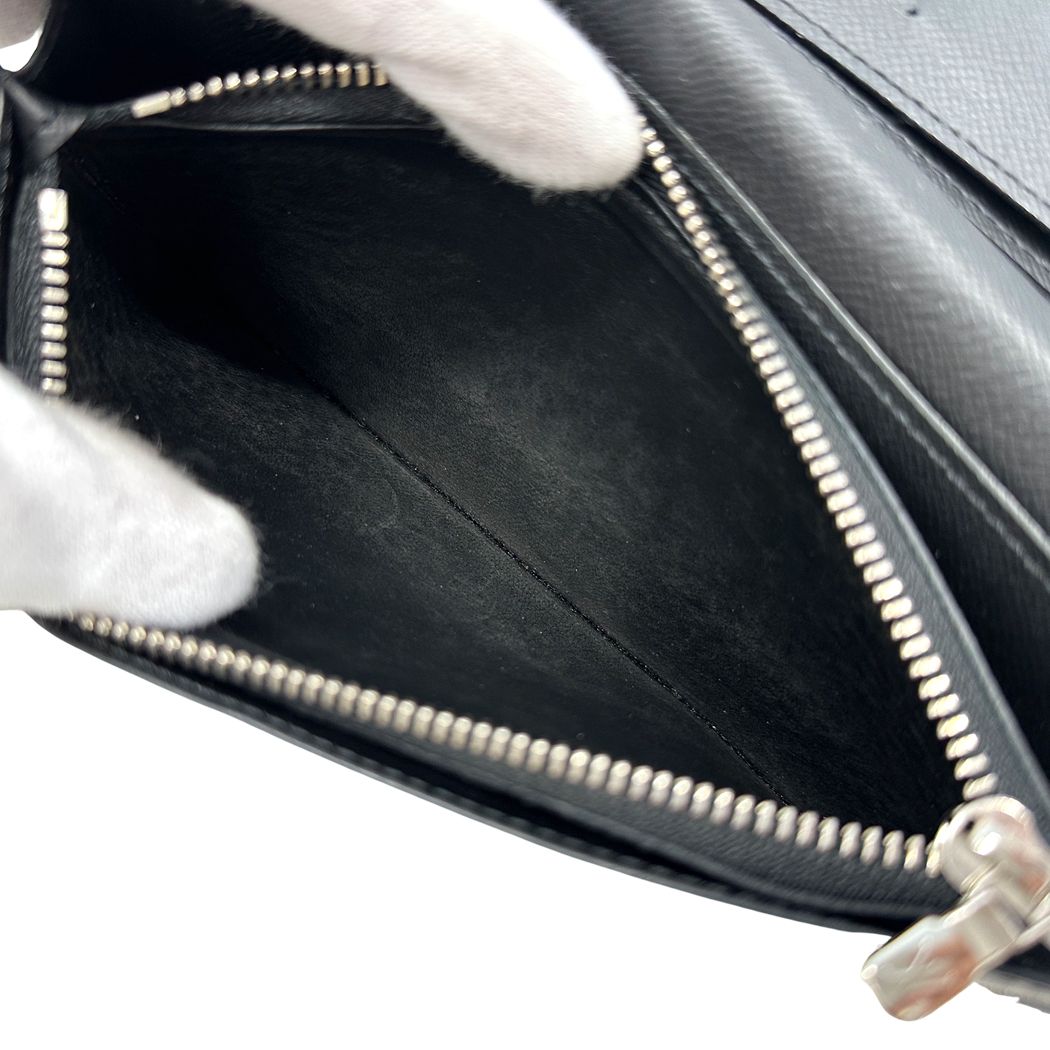 Louis Vuitton Wallet Epi Portefeuille Brazza Noir Black Bifold Simple — view 8
