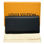 Louis Vuitton Wallet Epi Portefeuille Brazza Noir Black Bifold Simple — view 7