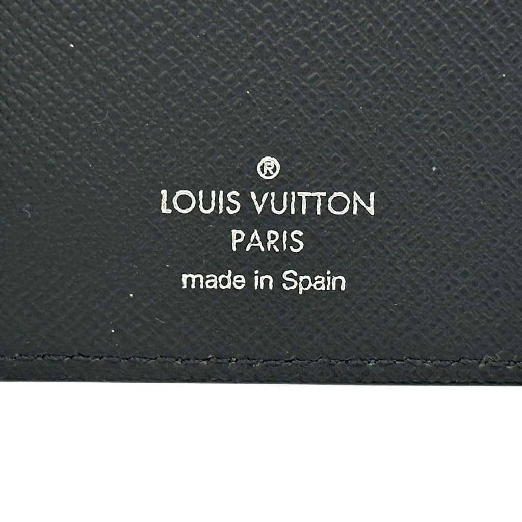 Louis Vuitton Wallet Epi Portefeuille Brazza Noir Black Bifold Simple — view 6