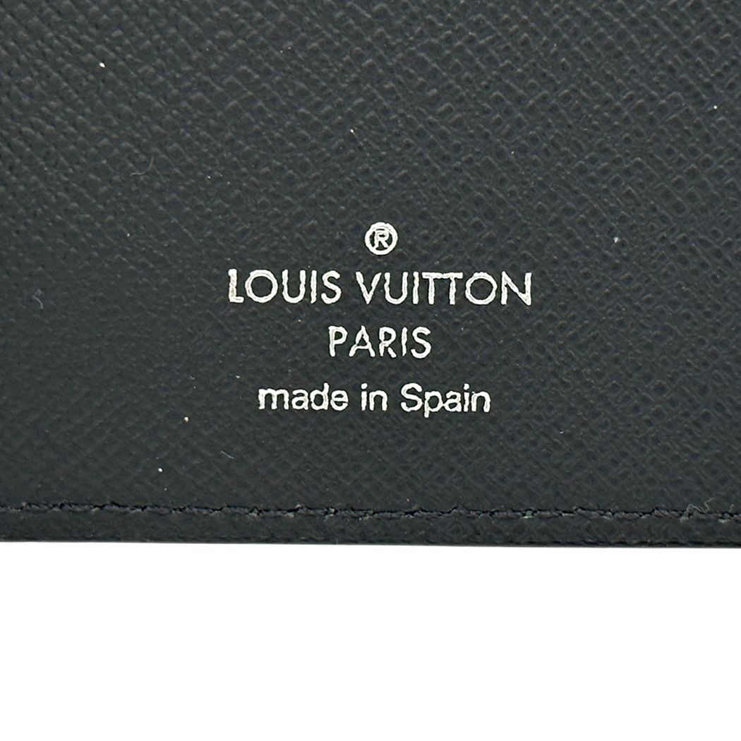 Louis Vuitton Wallet Epi Portefeuille Brazza Noir Black Bifold Simple — view 6