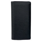 Louis Vuitton Wallet Epi Portefeuille Brazza Noir Black Bifold Simple
