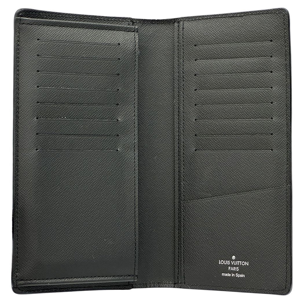 Louis Vuitton Wallet Epi Portefeuille Brazza Noir Black Bifold Simple — view 4