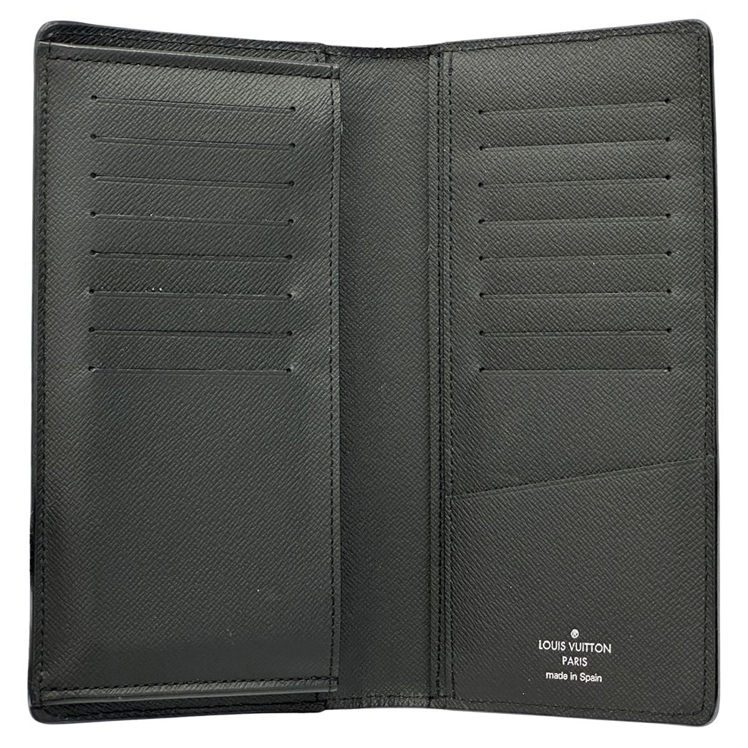 Louis Vuitton Wallet Epi Portefeuille Brazza Noir Black Bifold Simple — view 4