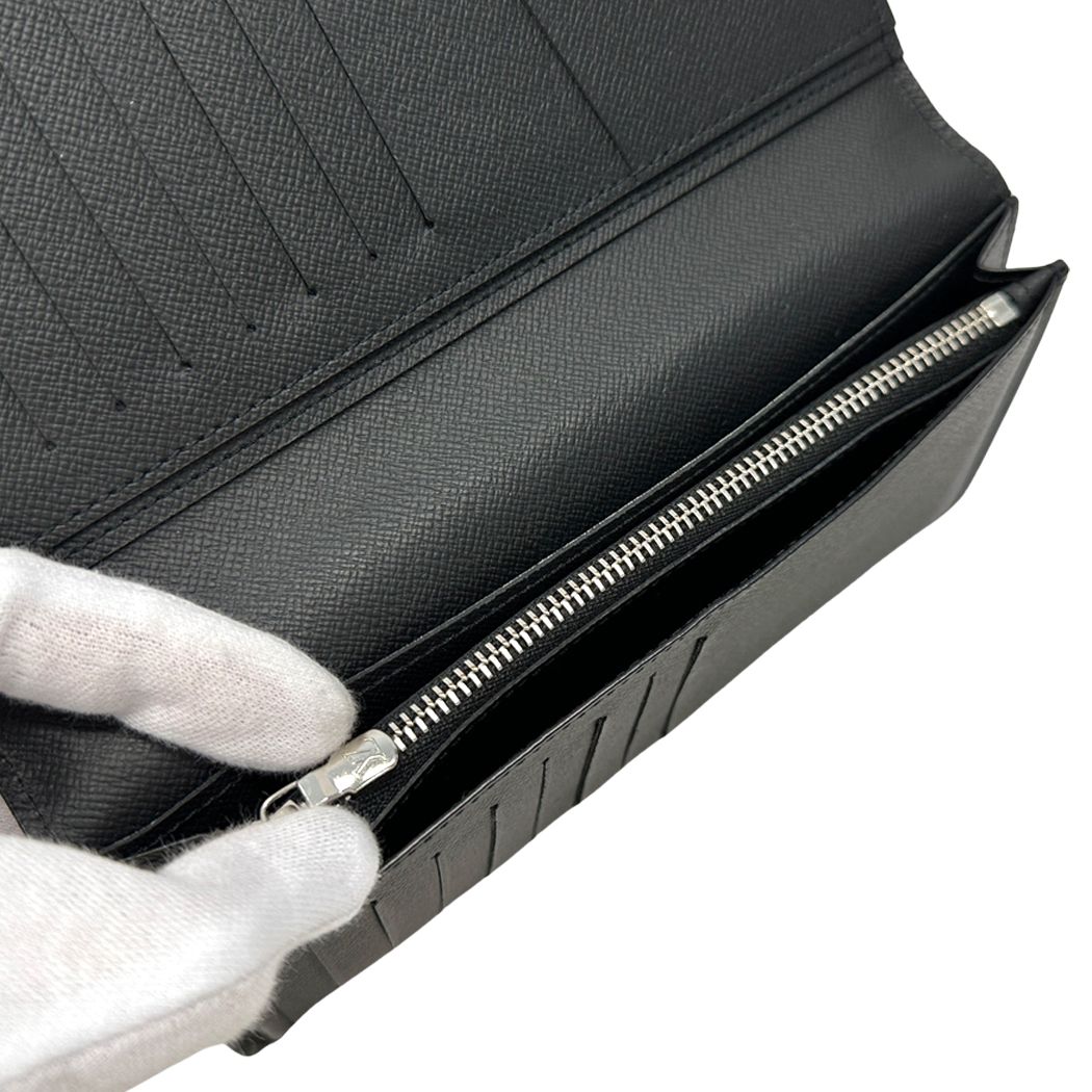 Louis Vuitton Wallet Epi Portefeuille Brazza Noir Black Bifold Simple — view 5