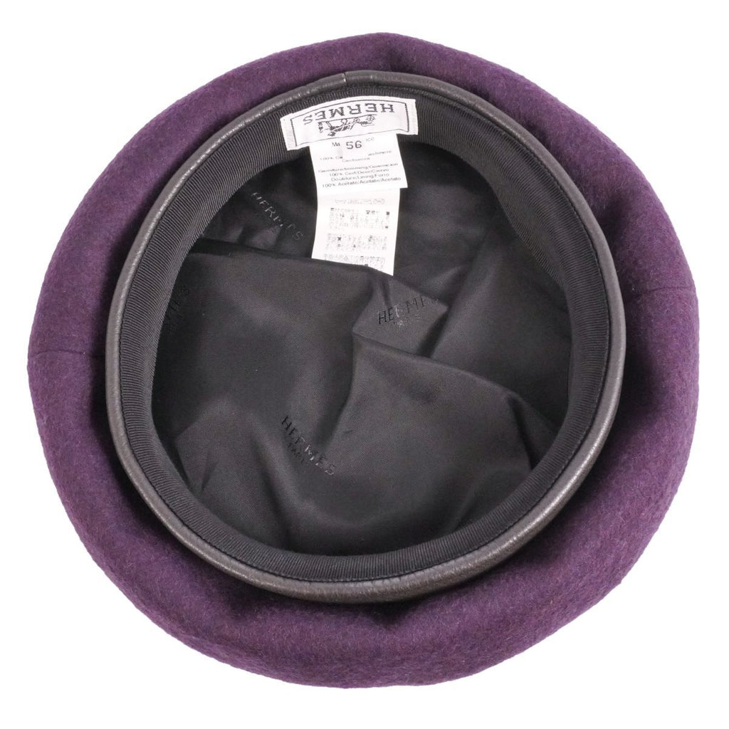 Hermes Hat Beret Cap Cashmere Deerskin — view 5
