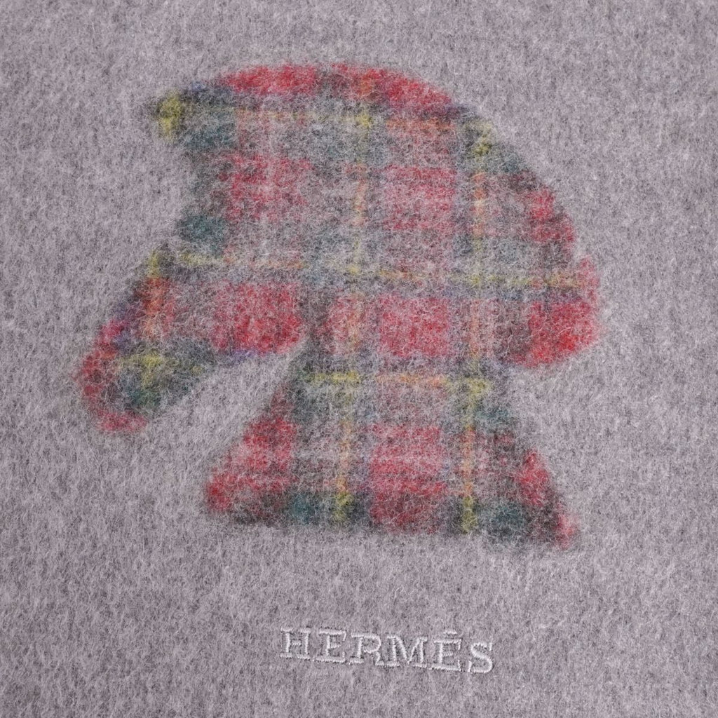 Hermes Scarf Shawl Fringe Cashmere — view 5