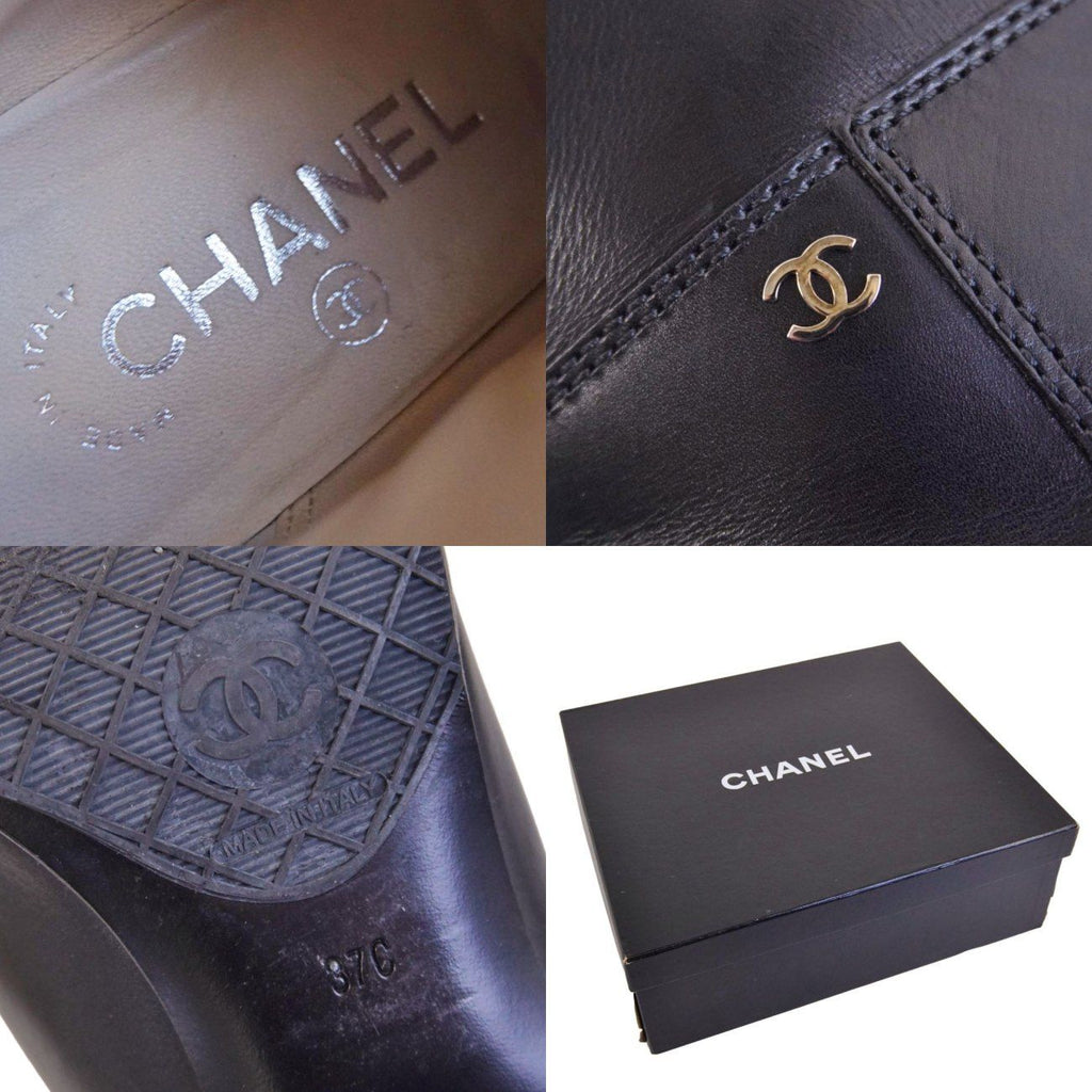 Chanel Boots Short CC Logo — view 9