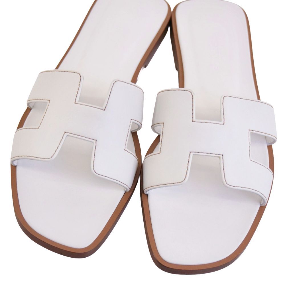 Hermes Sandals Oran Logo les — view 3