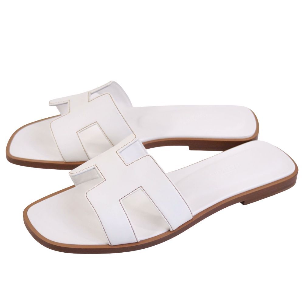 Hermes Sandals Oran Logo les — view 2