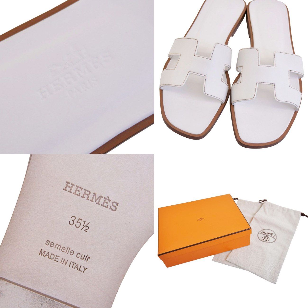 Hermes Sandals Oran Logo les — view 9
