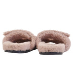 Hermes Sandals Chypre Logo Shearling Shoes — view 5
