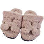Hermes Sandals Chypre Logo Shearling Shoes — view 3