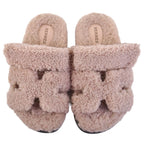 Hermes Sandals Chypre Logo Shearling Shoes — view 4