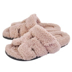 Hermes Sandals Chypre Logo Shearling Shoes — view 2