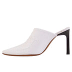Loewe Sandals Denim Distressed Heels — view 7
