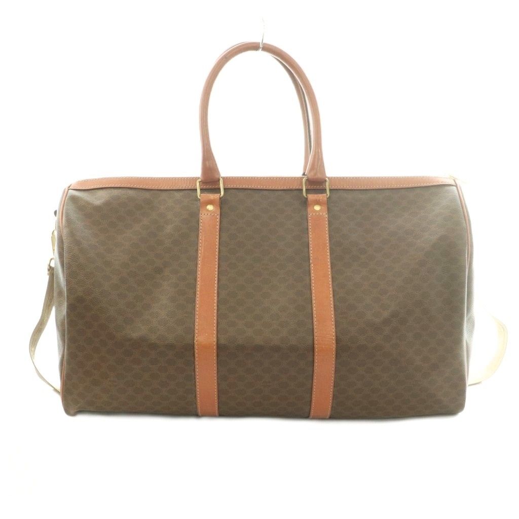 Celine 2-Way Boston Bag Macadam Pattern Brown — view 2