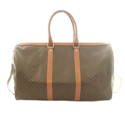 Celine 2-Way Boston Bag Macadam Pattern Brown — view 2