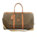 Celine 2-Way Boston Bag Macadam Pattern Brown
