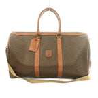Celine 2-Way Boston Bag Macadam Pattern Brown