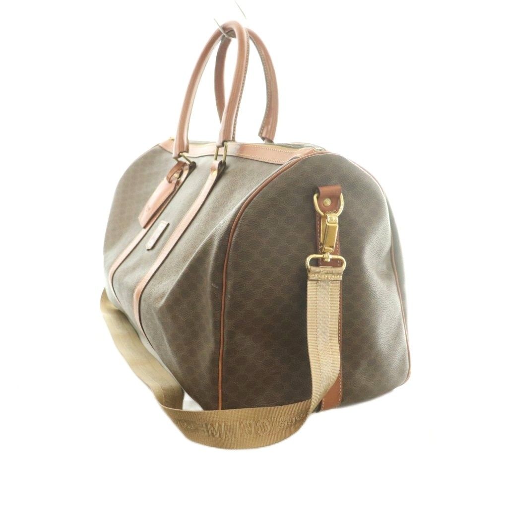 Celine 2-Way Boston Bag Macadam Pattern Brown — view 3