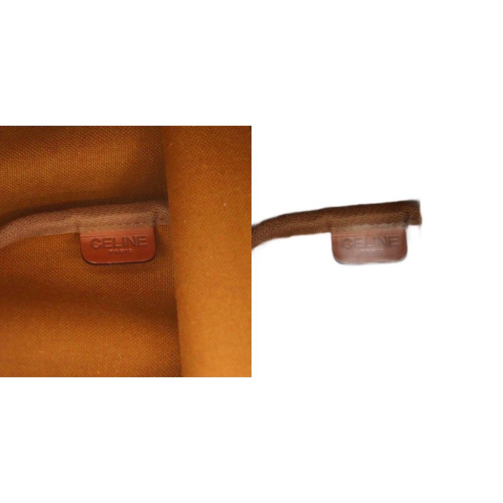Celine 2-Way Boston Bag Macadam Pattern Brown — view 8