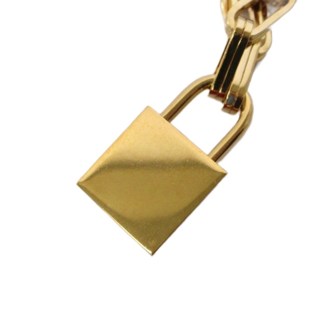 Louis Vuitton Padlock Chain Pendant Gold Color KH — view 4