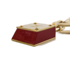 Louis Vuitton Padlock Chain Pendant Gold Color KH — view 3