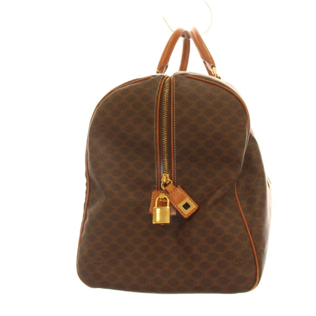 Celine Macadam Pattern Boston Bag Brown — view 3