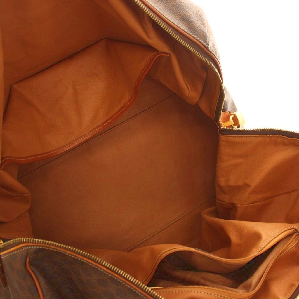 Celine Macadam Pattern Boston Bag Brown — view 5