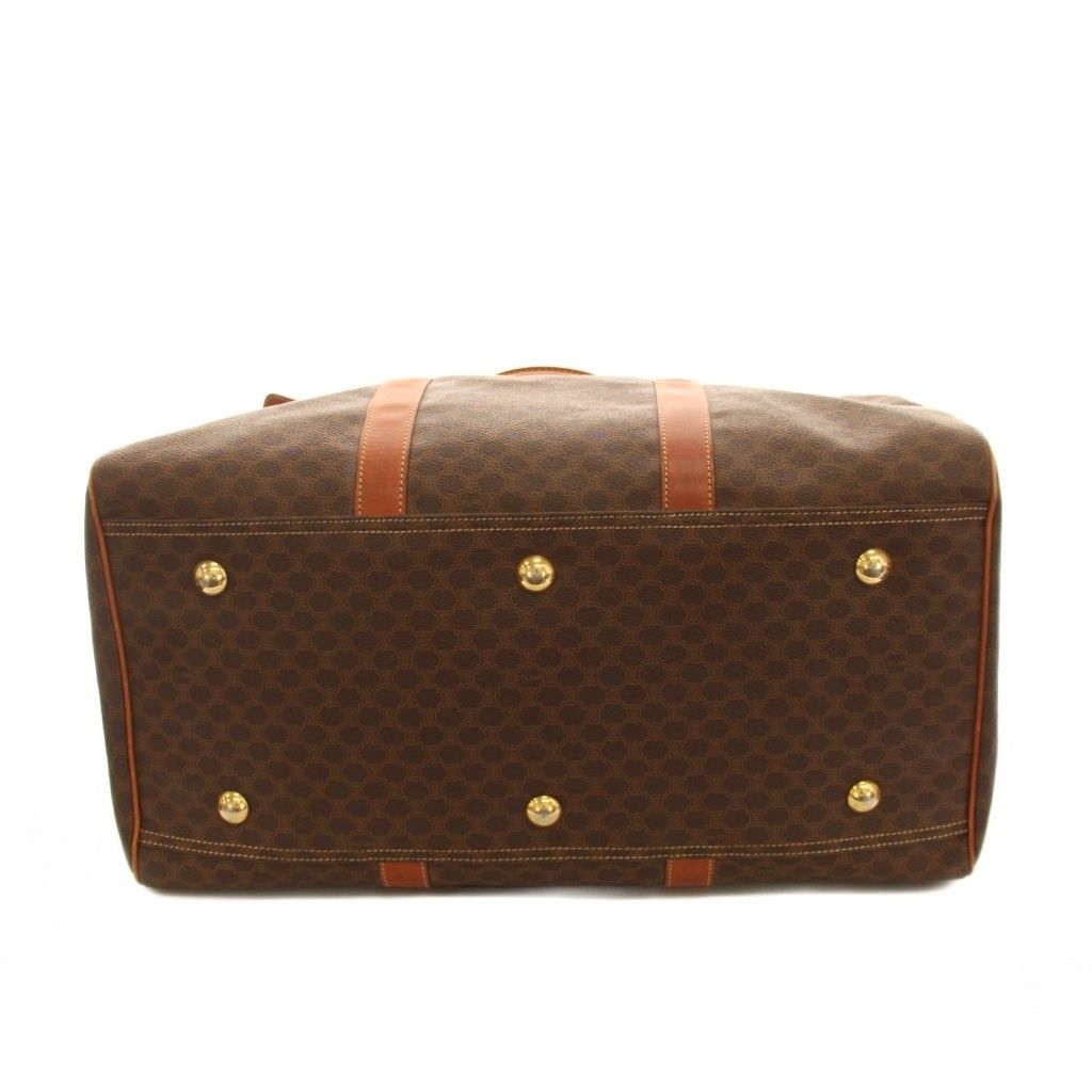 Celine Macadam Pattern Boston Bag Brown — view 4