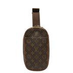 Louis Vuitton Monogram Pochette Gange Belt Bag Brown Leather