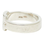 Gucci Logo Plate Ring Silver — view 3