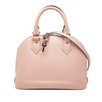 Louis Vuitton Epi Alma BB 2-Way Shoulder Bag Rose Ballerine Leather