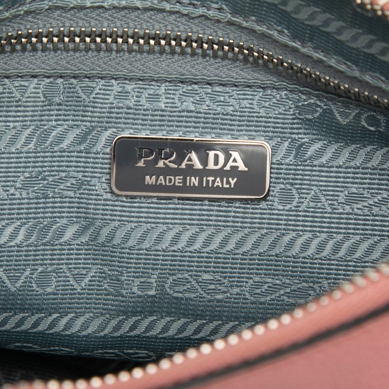Prada Etiquette Shoulder Bag Pink Leather — view 5