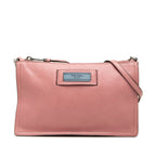 Prada Etiquette Shoulder Bag Pink Leather