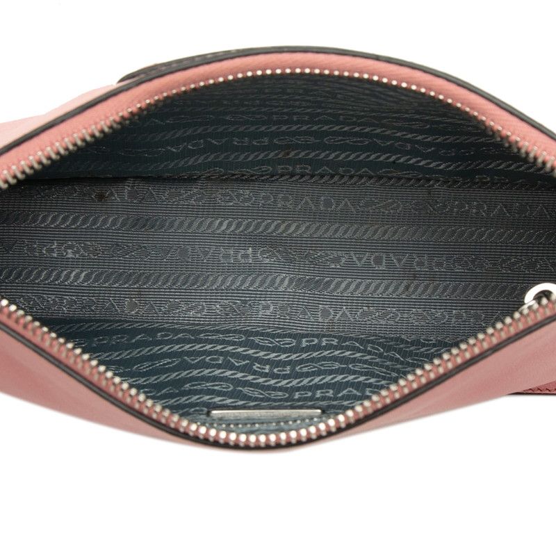 Prada Etiquette Shoulder Bag Pink Leather — view 4
