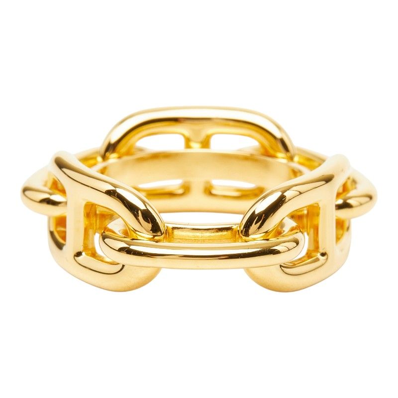 Hermes Chaine D'ancre Legato Scarf Ring Gold Plated — view 4