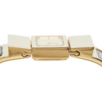 Hermes Location Cloisonne Bangle Watch Gold Green Plated — view 3