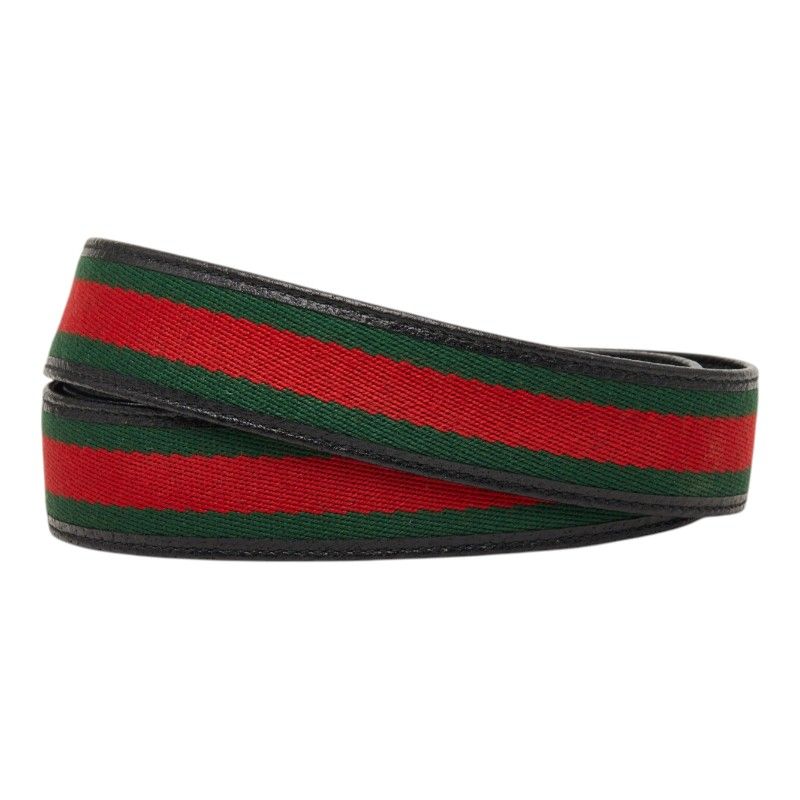 Gucci Interlocking Sherry Line 95 38 Black Leather 1- Belt — view 3