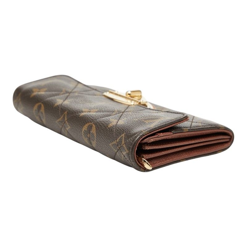 Louis Vuitton Monogram Etoile Portefeuille Sarah Wallet Brown Leather — view 6